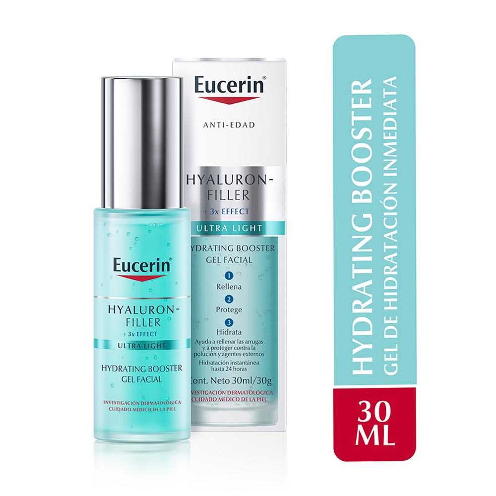 Gel hidratante Hyaluron-Filler + 3x Effect Hydrating Booster 30ml. EUCERIN