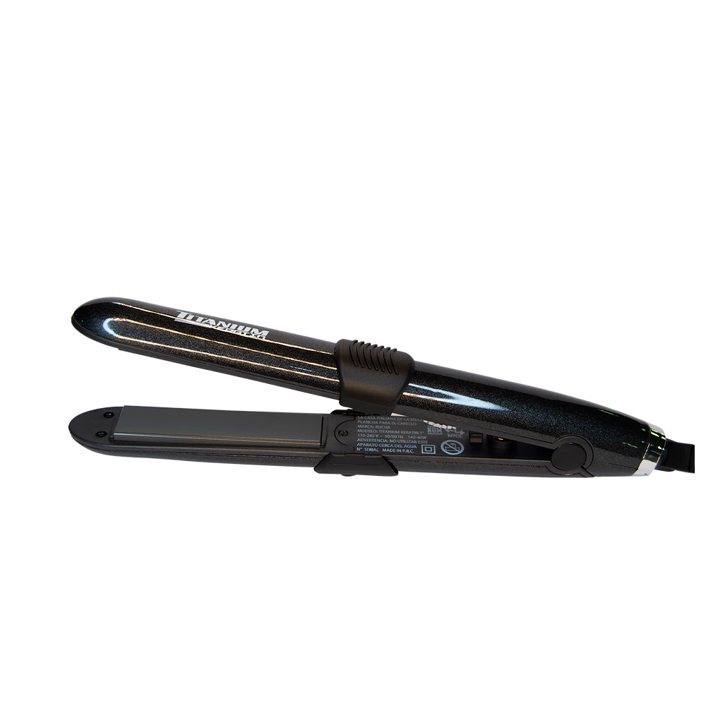 Plancha para Cabello Titanium Keratin Gris Oscuro 450º f. RUCHA