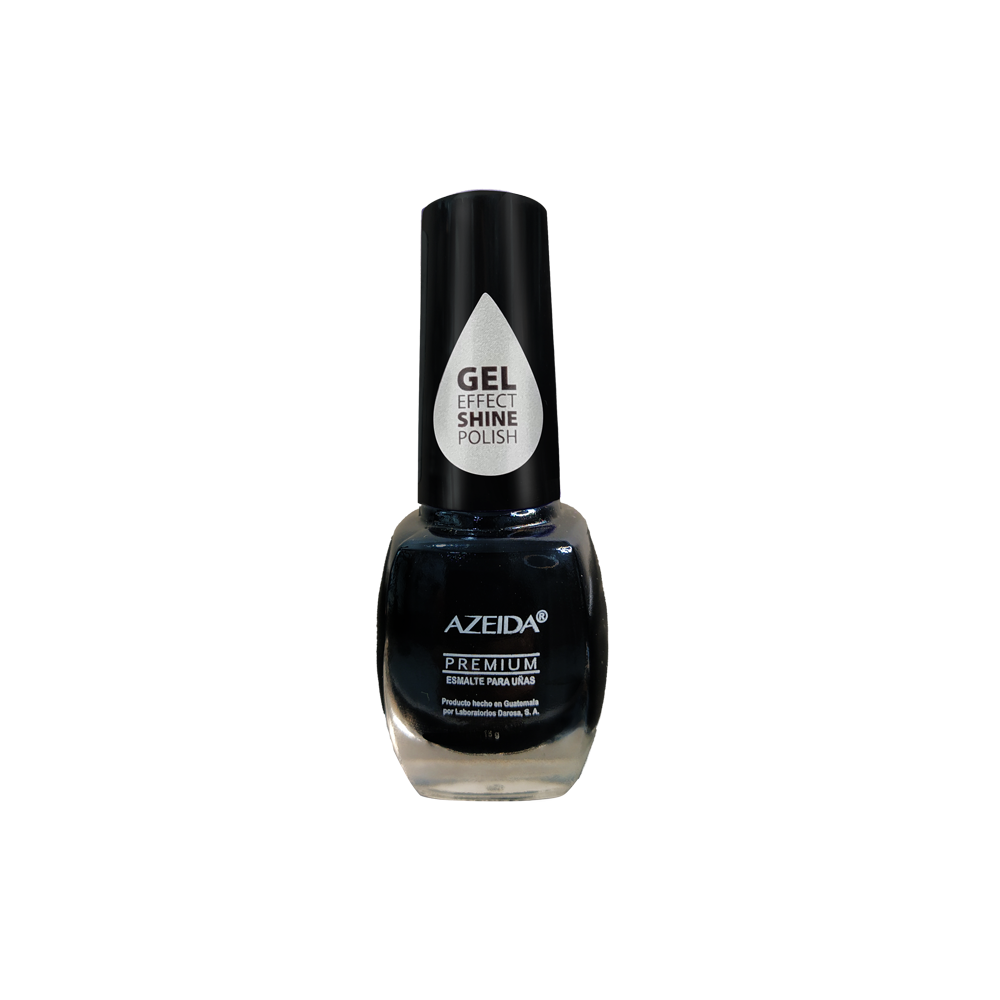 Esmalte en Gel No. 105 Negro. Azeida