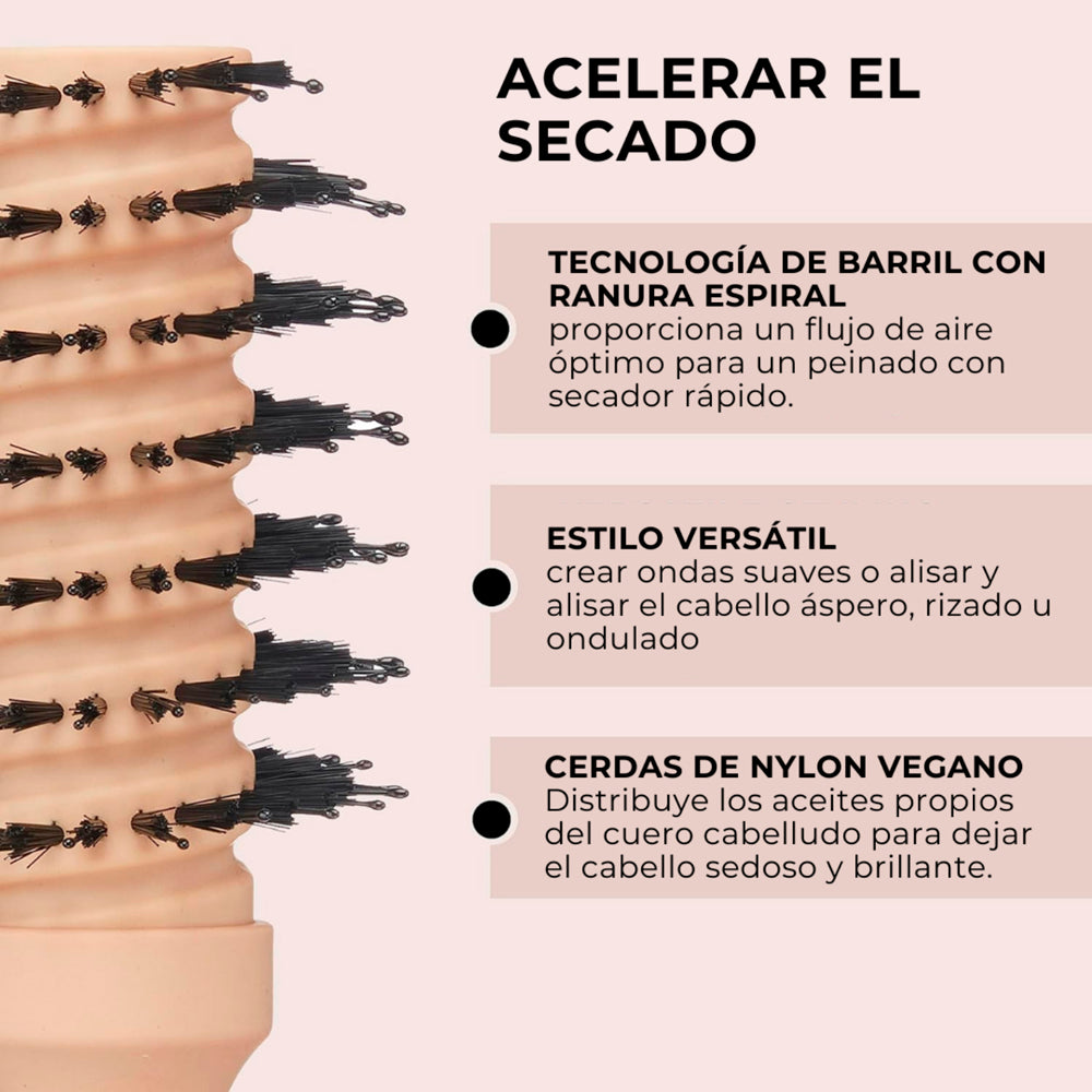 Cepillo Perfoma Porc. Spiral Round Brush