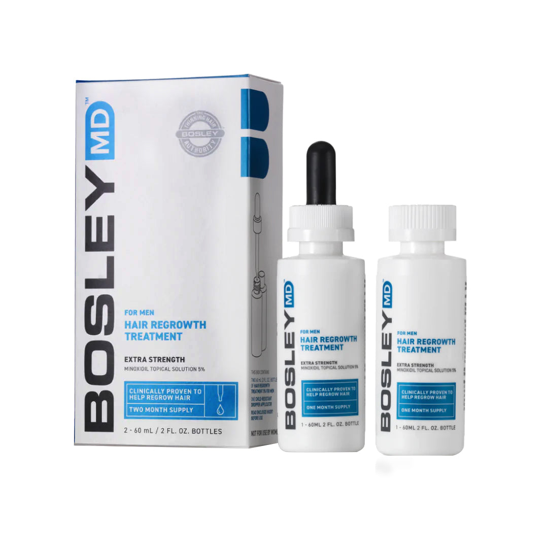 Bosley MD Tratamiento Crecimiento Cabello/Minoxidil 5% Hombre 2 und. 60 ml.