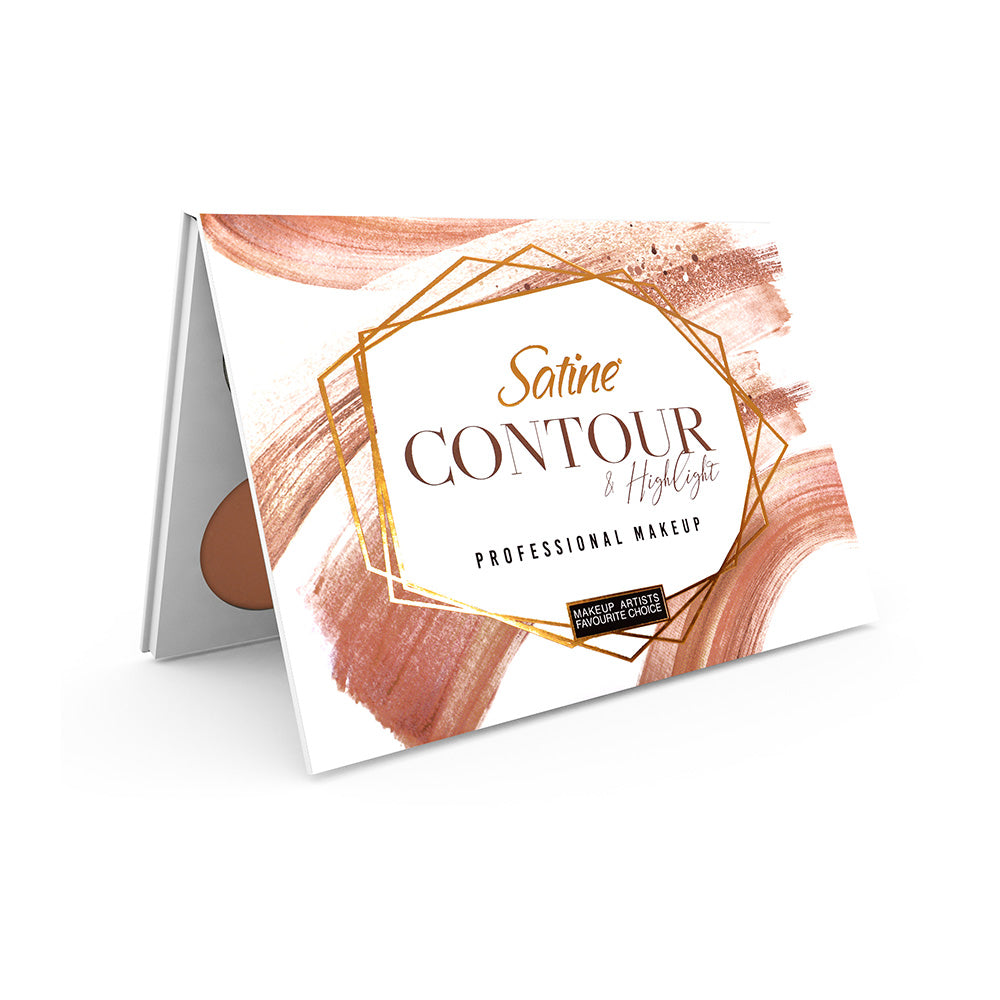Contorno e Iluminación Make Up Profesional 6 Tonos SATINE