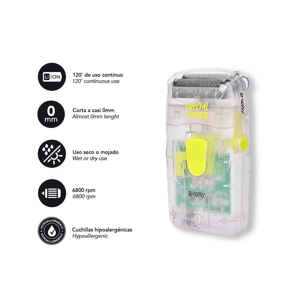 Crystal Shaver Afeitadora Profesional BWAY