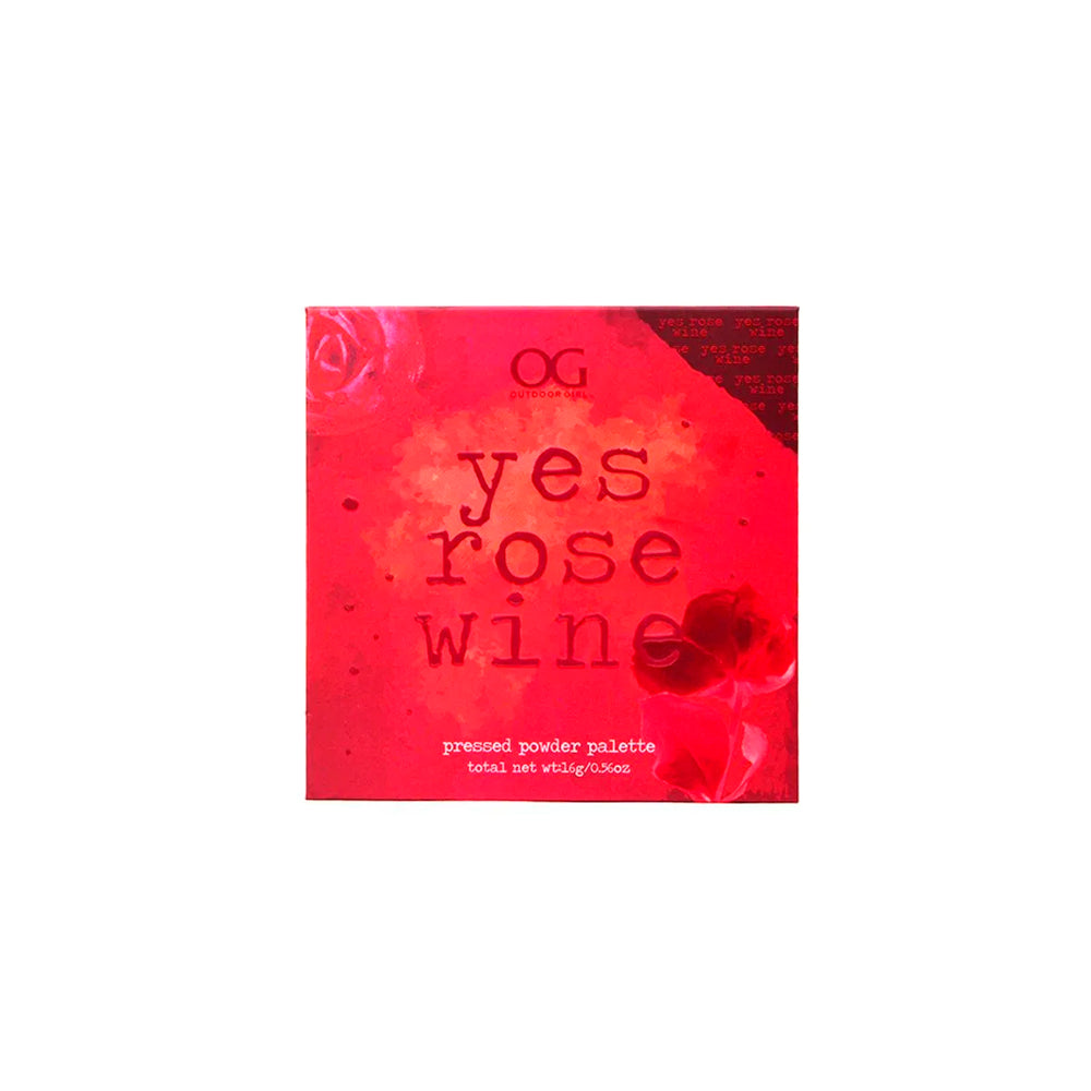 OG YES ROSE WINE PRESSED POWDER PALETTE 16 TONOS 16G