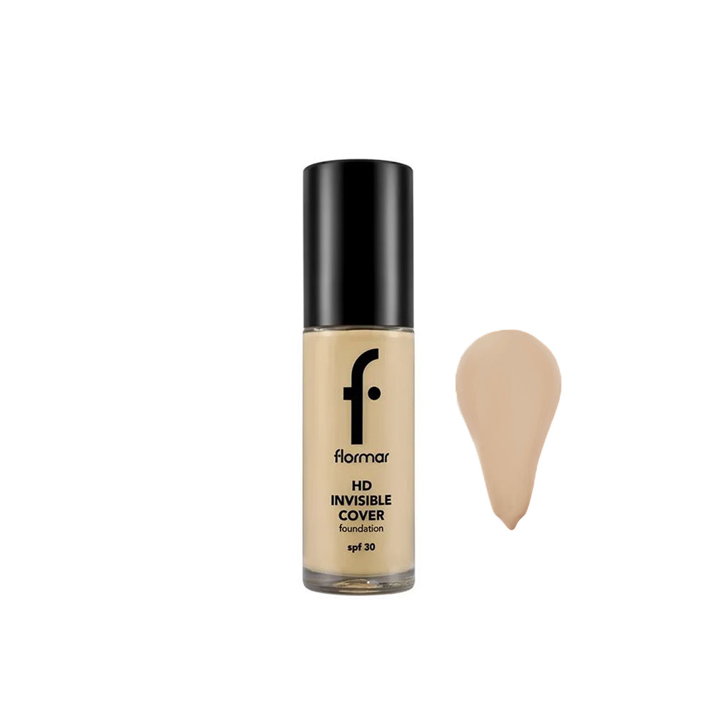 Base liquida HD Invisible Cover Foundation 30ml. FLORMAR