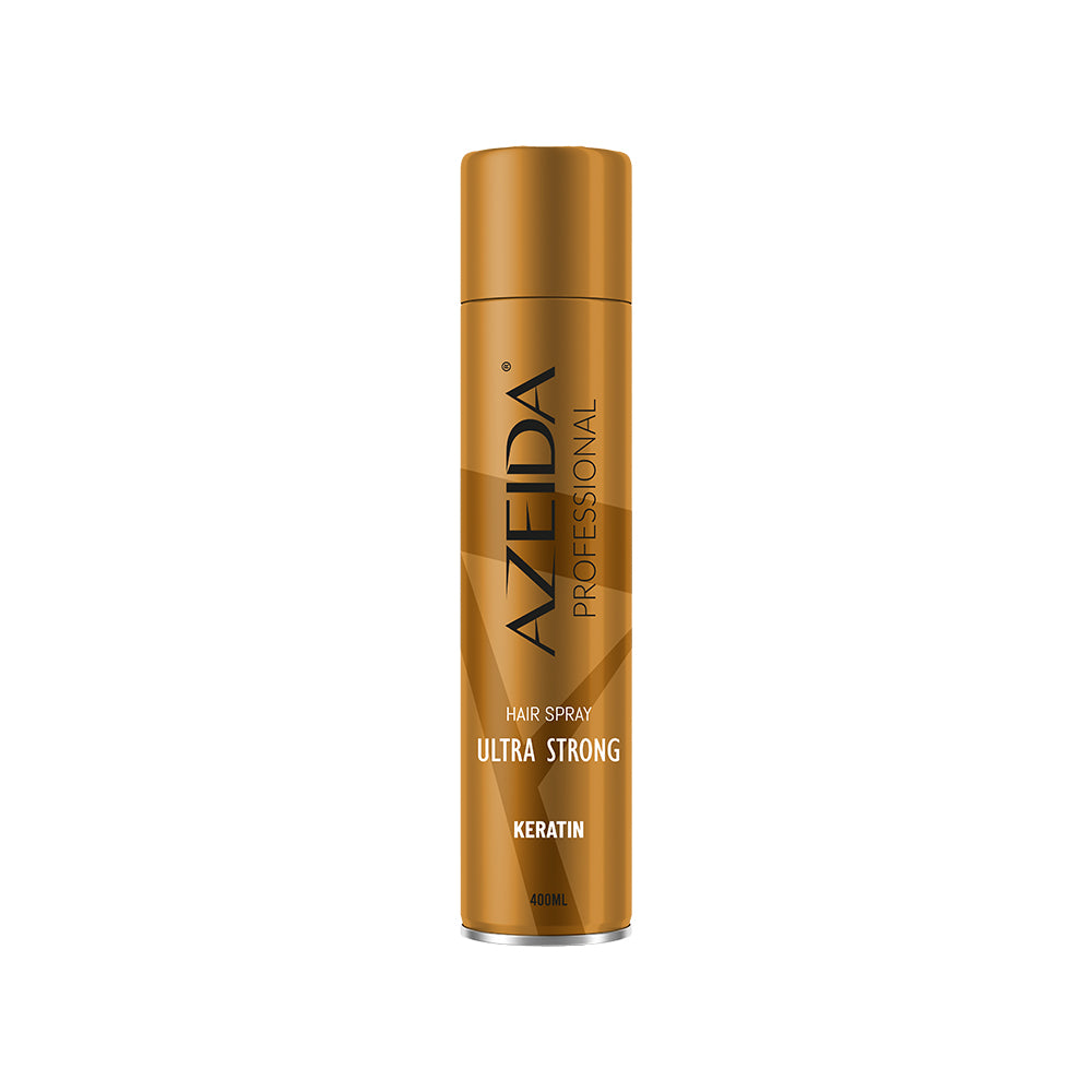Laca para Cabello (Hair Spray) con Keratina Ultra Fuerte 400 ml. AZEIDA