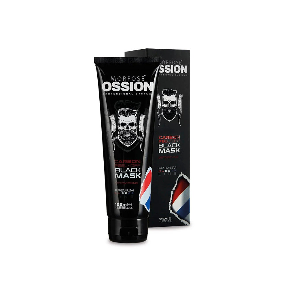 Mascarilla de Carbón Activado Negro/Black Línea Premium Barbería OSSION