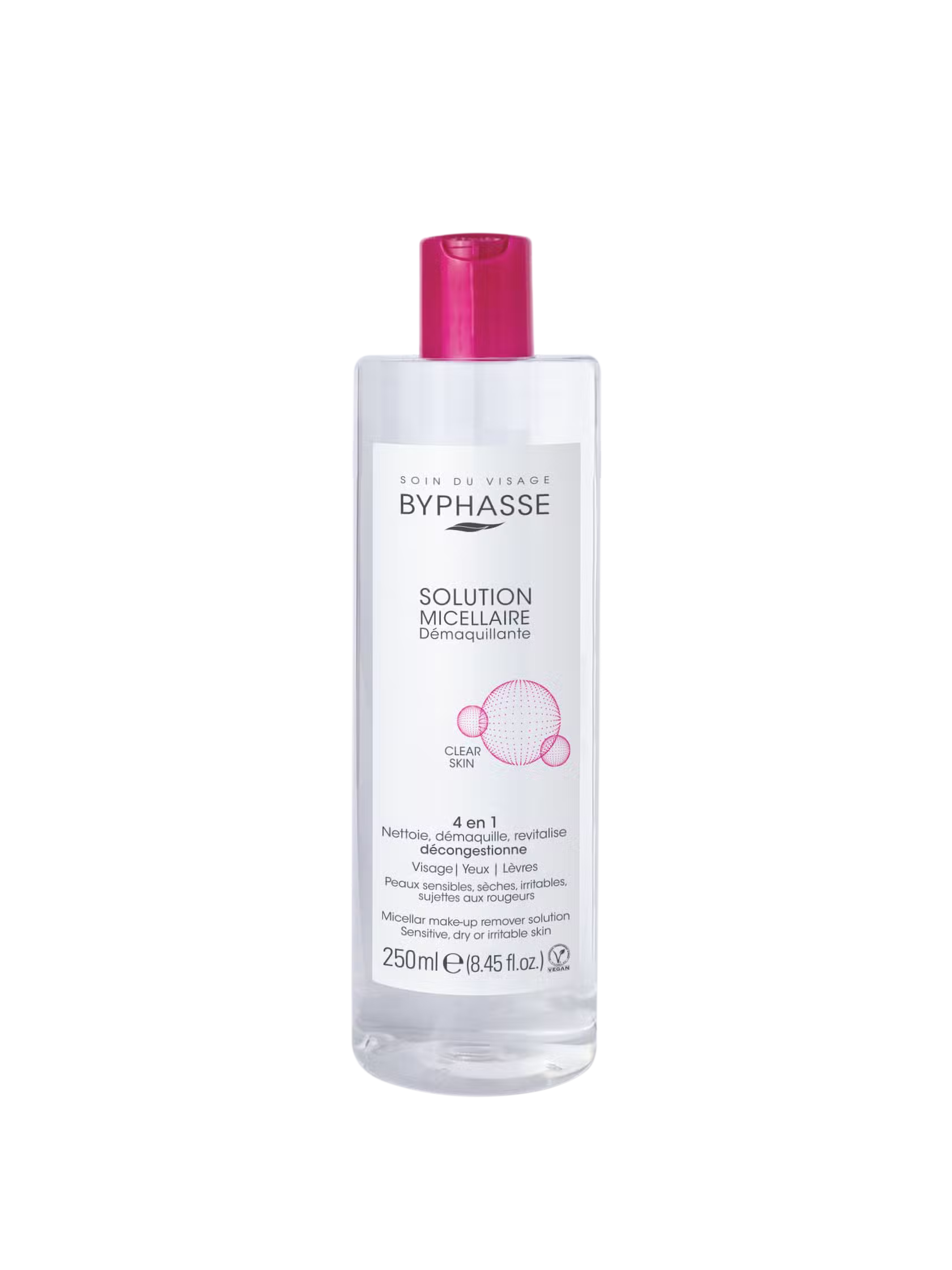 Agua Micelar Desmaquillante Pieles Sensibles, Secas, Irritables 250 ml.