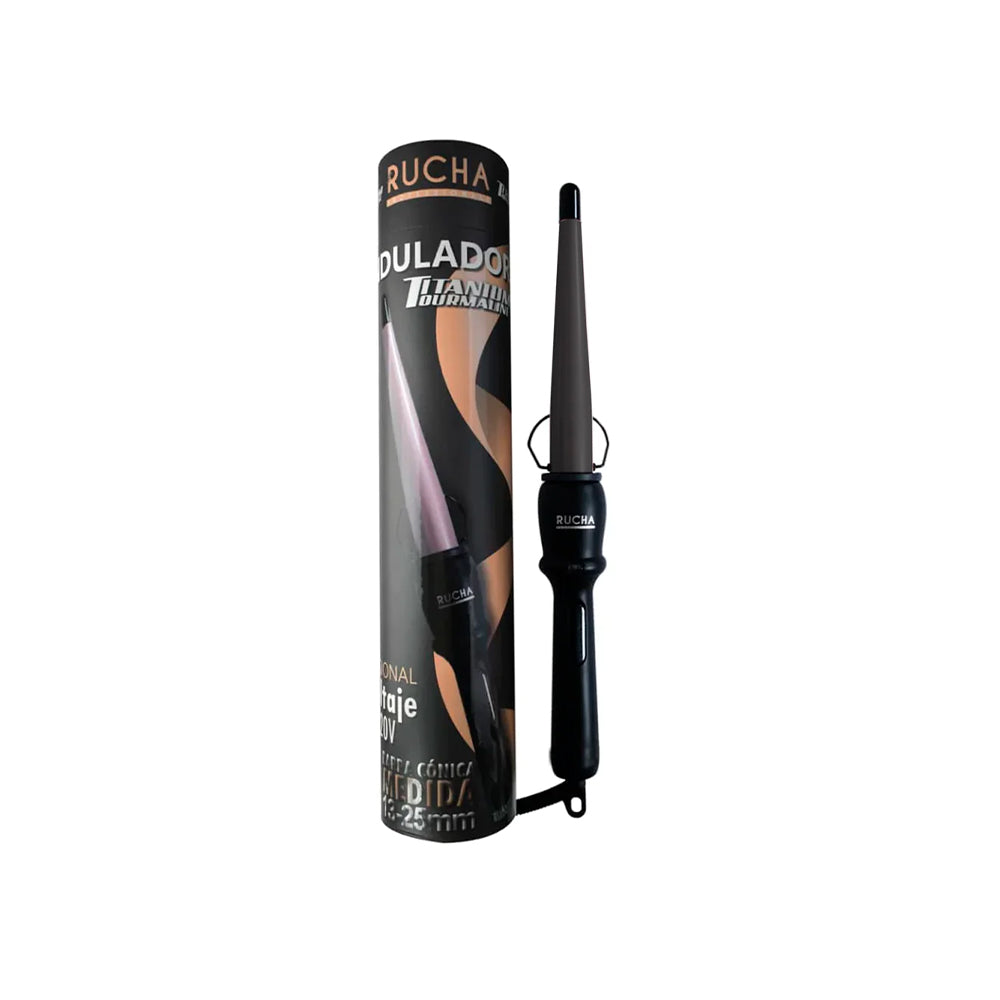 Rizador Plancha de Cabello Titanium BLACK MATTE 13-25MM RUCHA