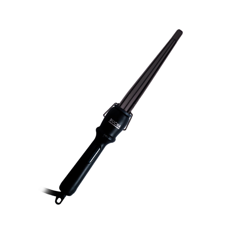 Rizador Plancha de Cabello Titanium BLACK MATTE 13-25MM RUCHA