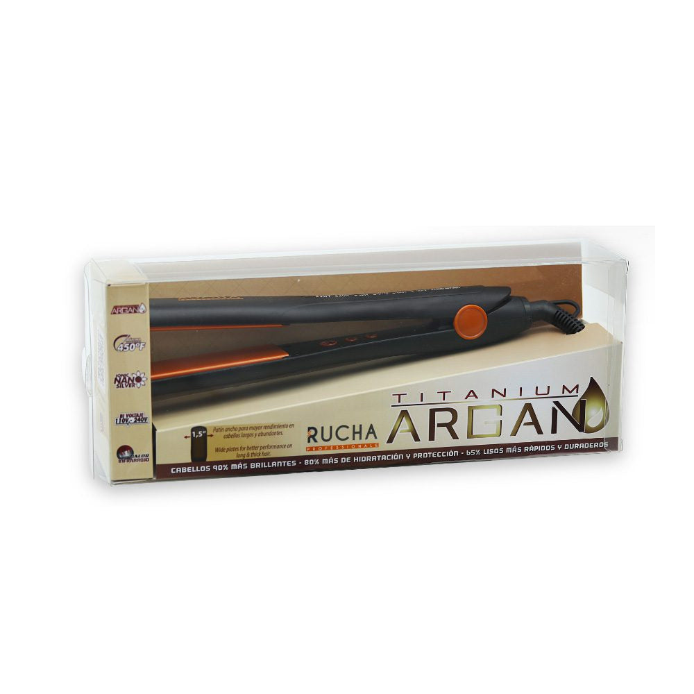 Plancha para Cabello Titanium Argán 450º F 1.5" RUCHA