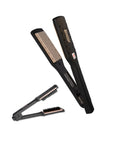 Plancha para Cabello Titanium Wet & Dry Tornasol con Dorado Arena + Cepillo RUCHA