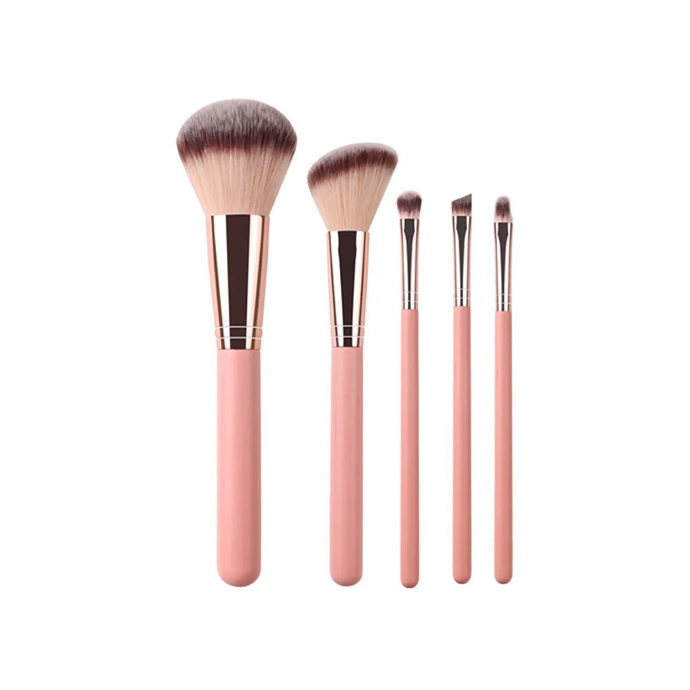 Set Brochas Maquillaje Profesional Rose 5 und. SATINE