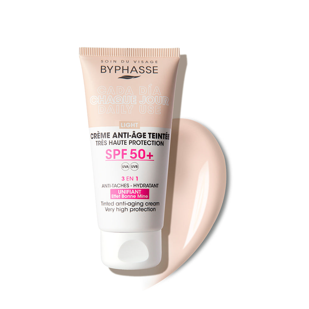 Protector Solar anti edad spf 50+ COLOR LIGTH 50ml BYPHASSE