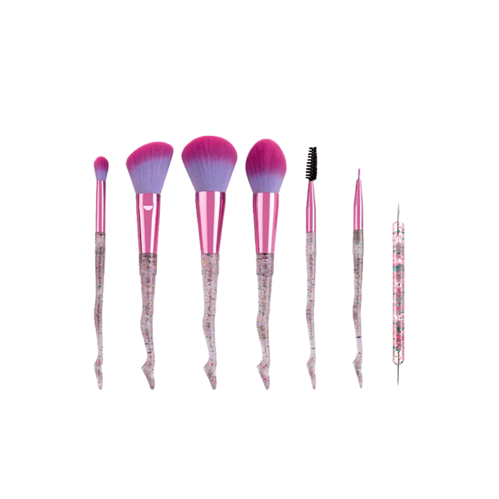 Set Brochas Maquillaje 7uds + Accesorio