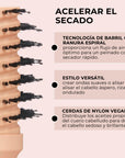 Cepillo Perfoma Porc. Spiral Round Brush