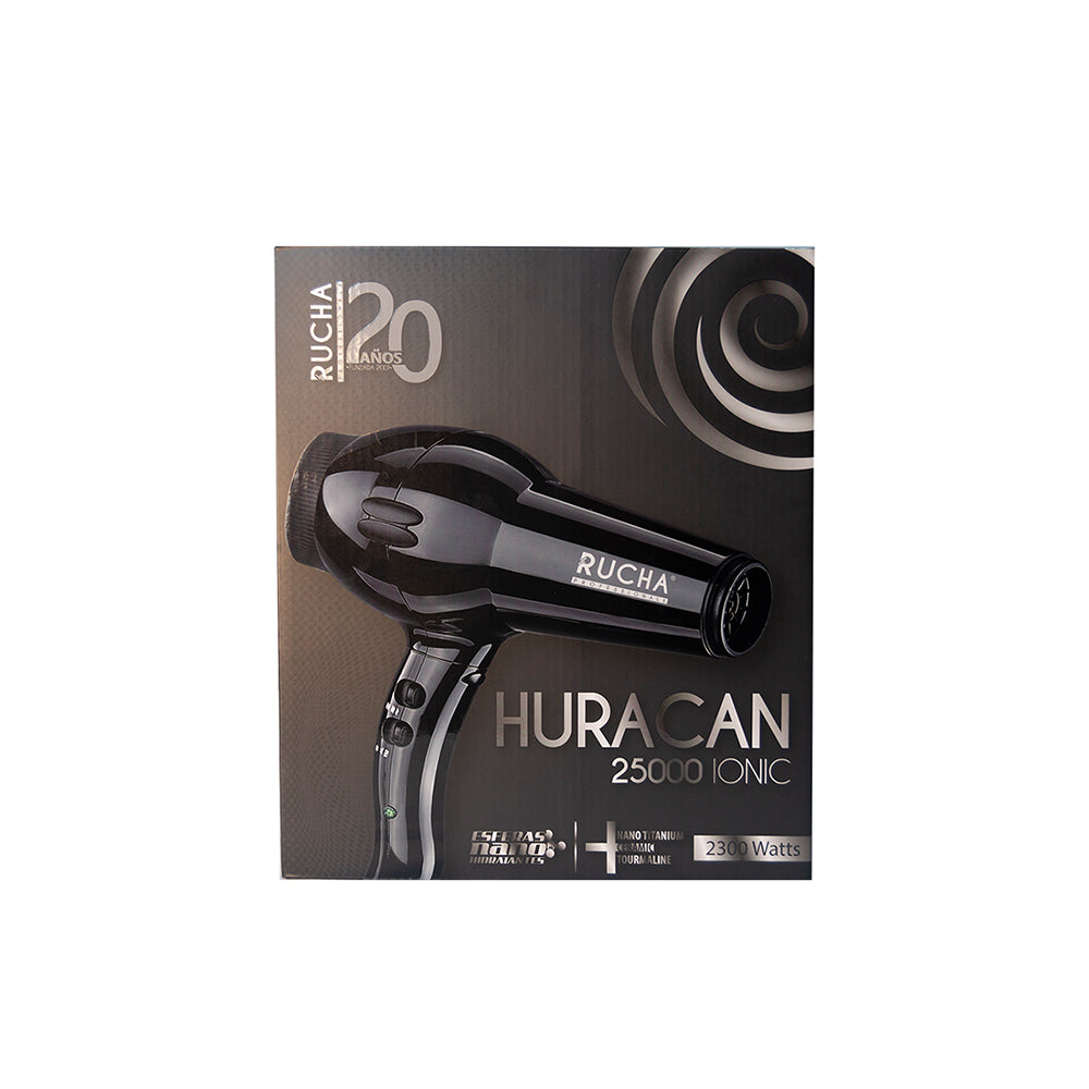 Secadora de Cabello Huracán 2,300 watts - Negro RUCHA COSMO BEAUTY
