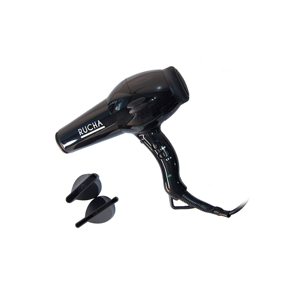 Secadora de Cabello Huracán 2,300 watts - Negro RUCHA COSMO BEAUTY