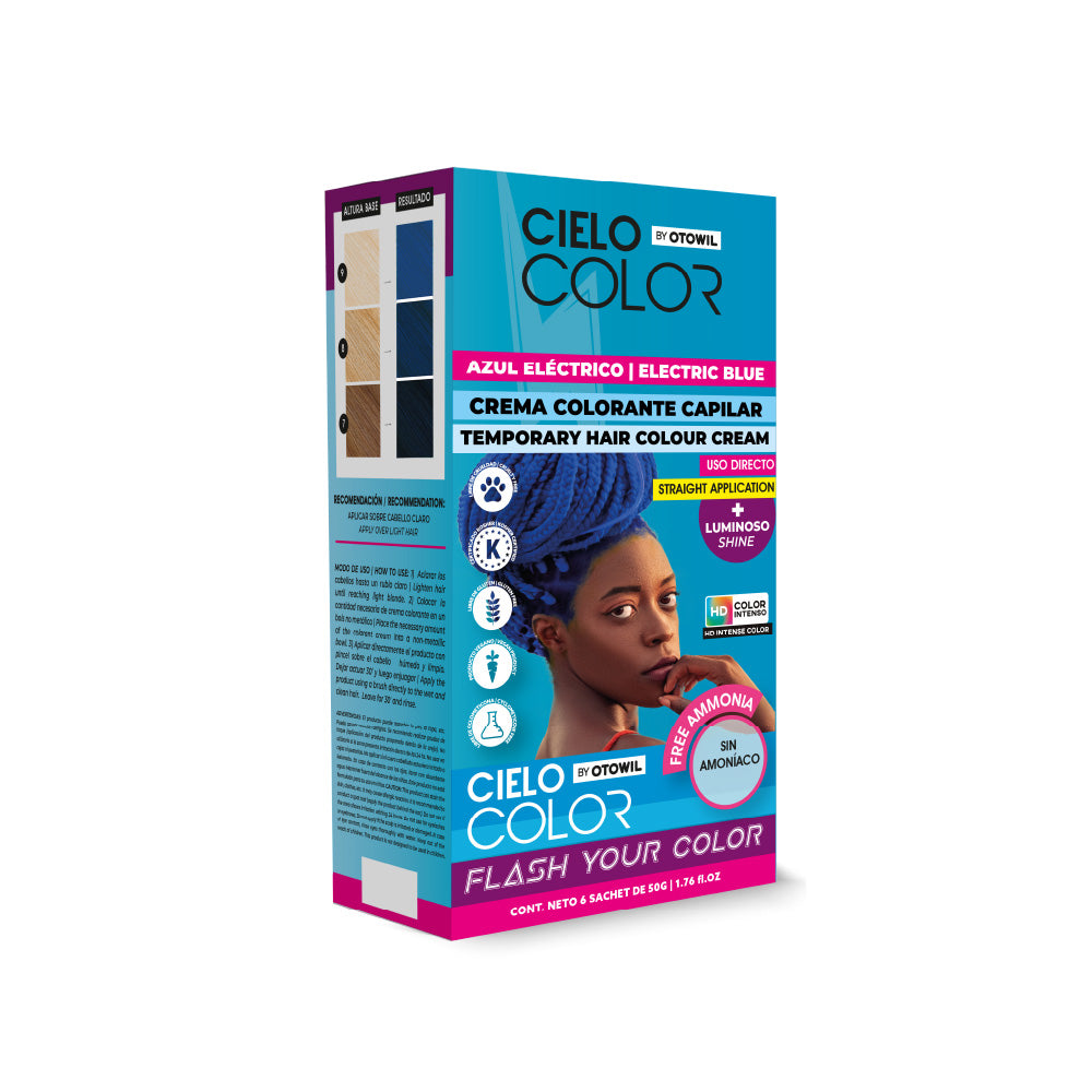 Tinte Fantasía Cabello Cielo Color 50gr. (Sobre) OTOWIL