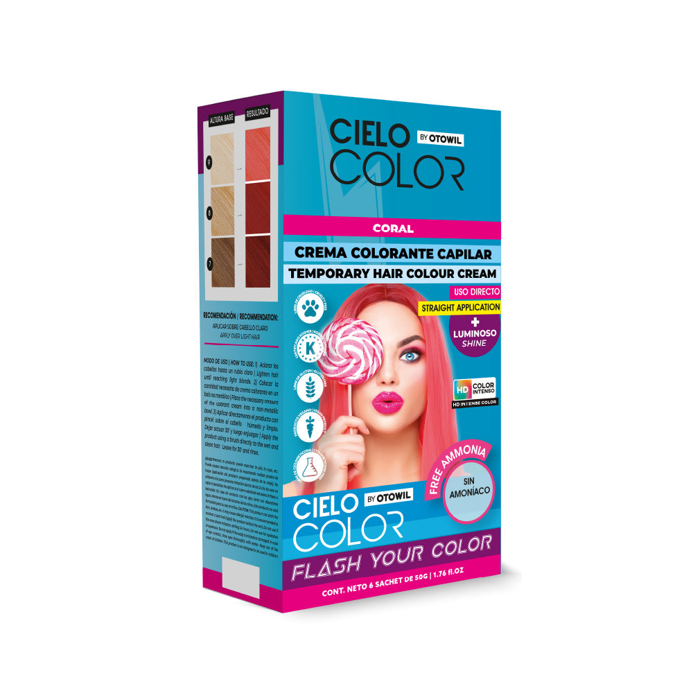 Tinte Fantasía Cabello Cielo Color 50gr. (Sobre) OTOWIL