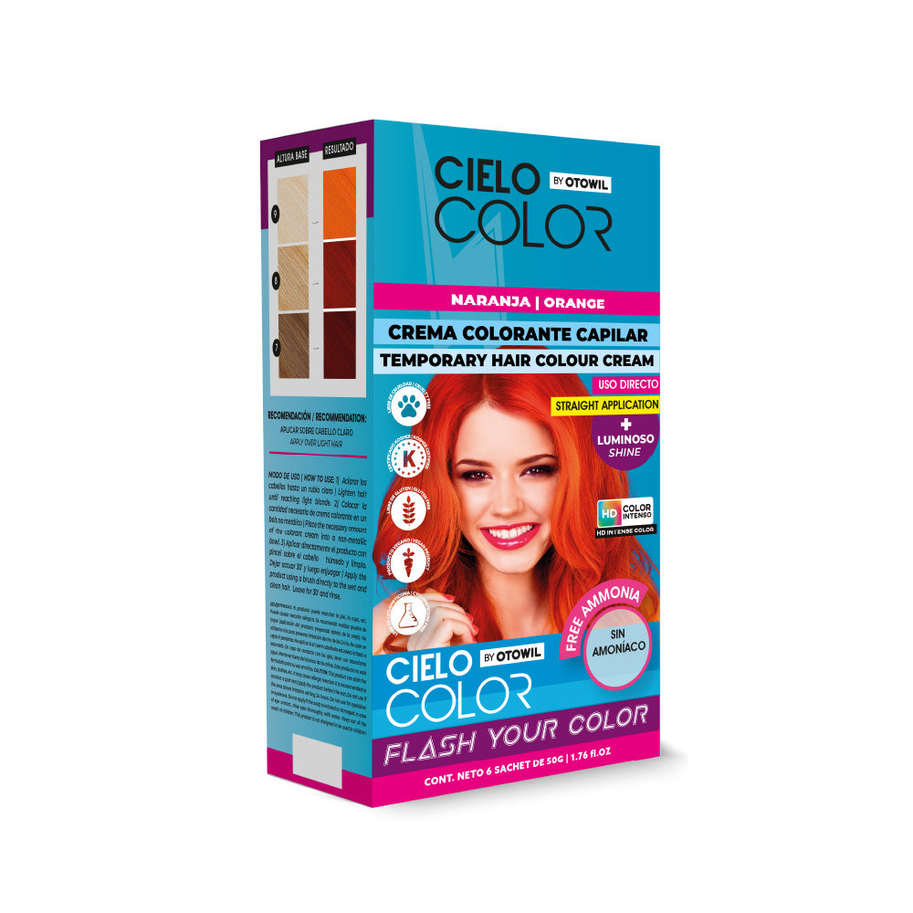 Tinte Fantasía Cabello Cielo Color 50gr. (Sobre) OTOWIL