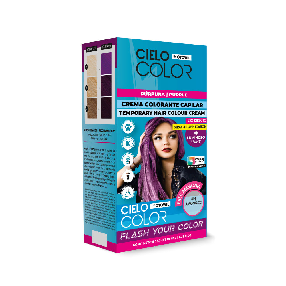 Tinte Fantasía Cabello Cielo Color 50gr. (Sobre) OTOWIL