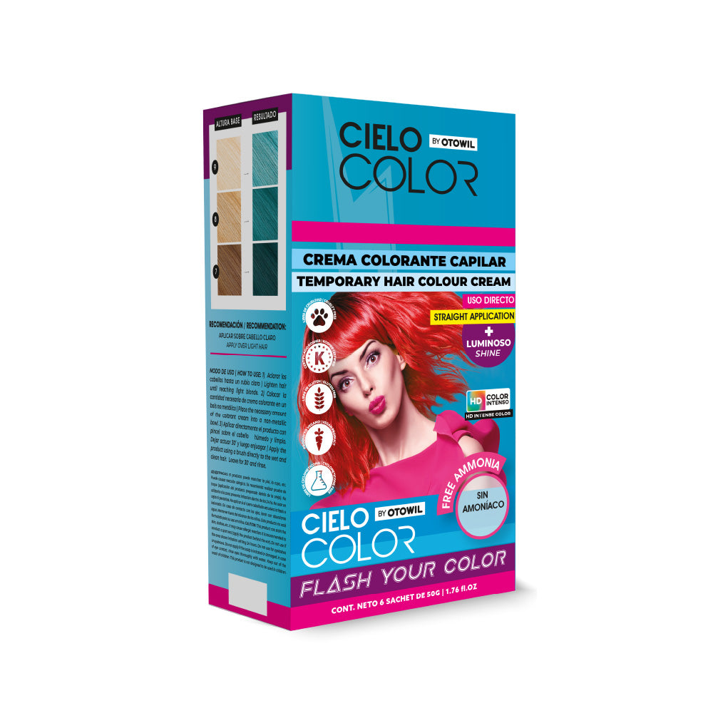 Tinte Fantasía Cabello Cielo Color 50gr. (Sobre) OTOWIL