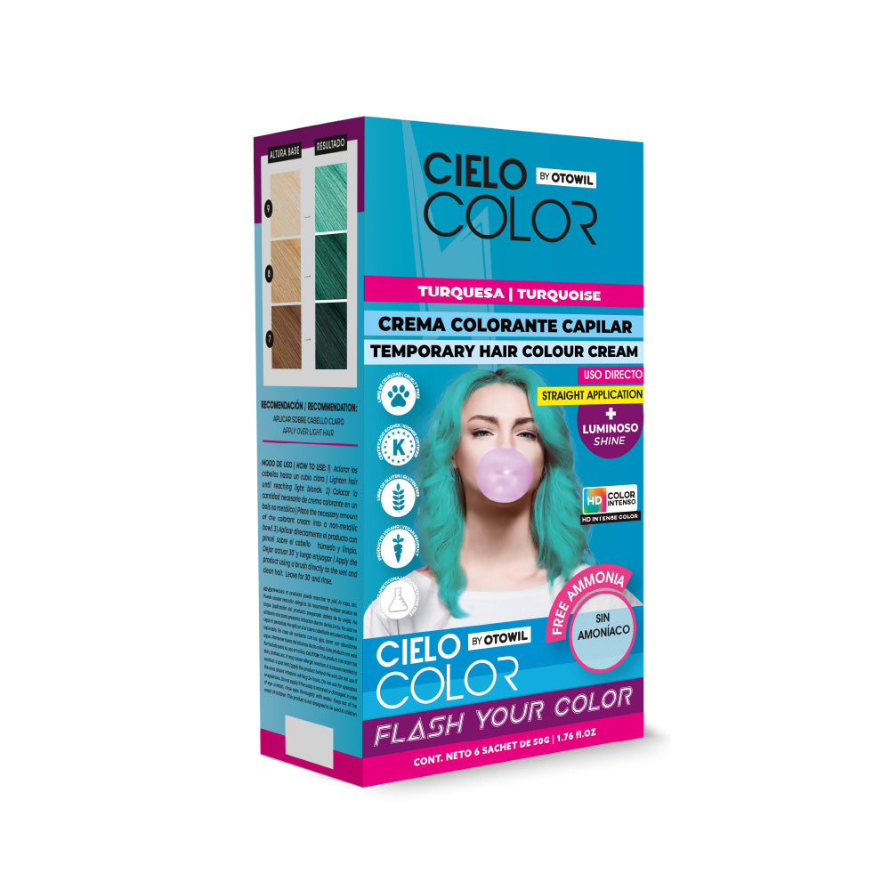 Tinte Fantasía Cabello Cielo Color 50gr. (Sobre) OTOWIL