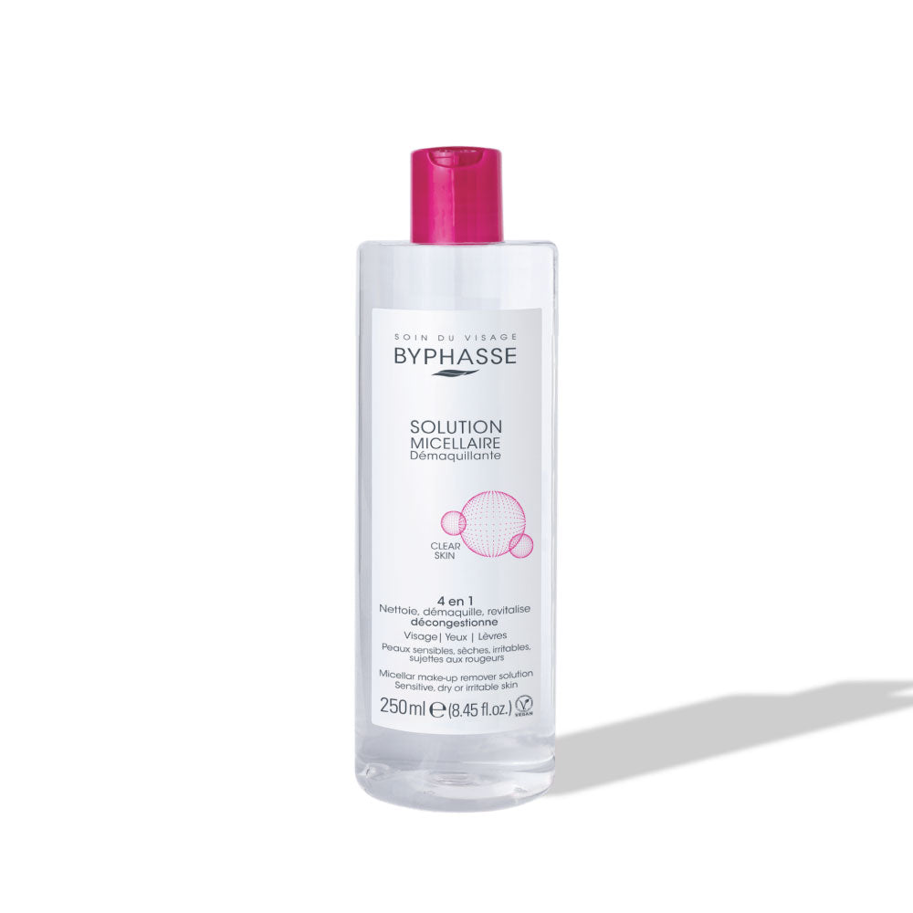 Agua Micelar Desmaquillante Pieles Sensibles, Secas, Irritables 250 ml.